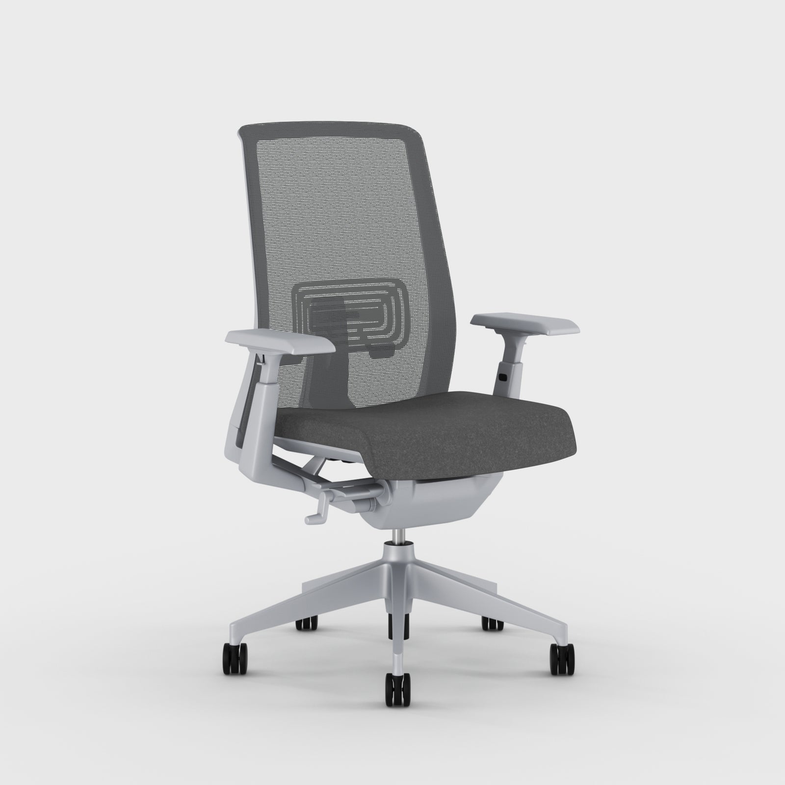 Side view of Very Task chair Slate Grey