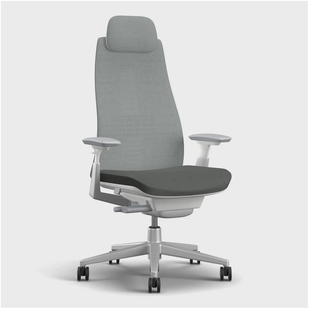 Side view of Fern Executive chair Grey