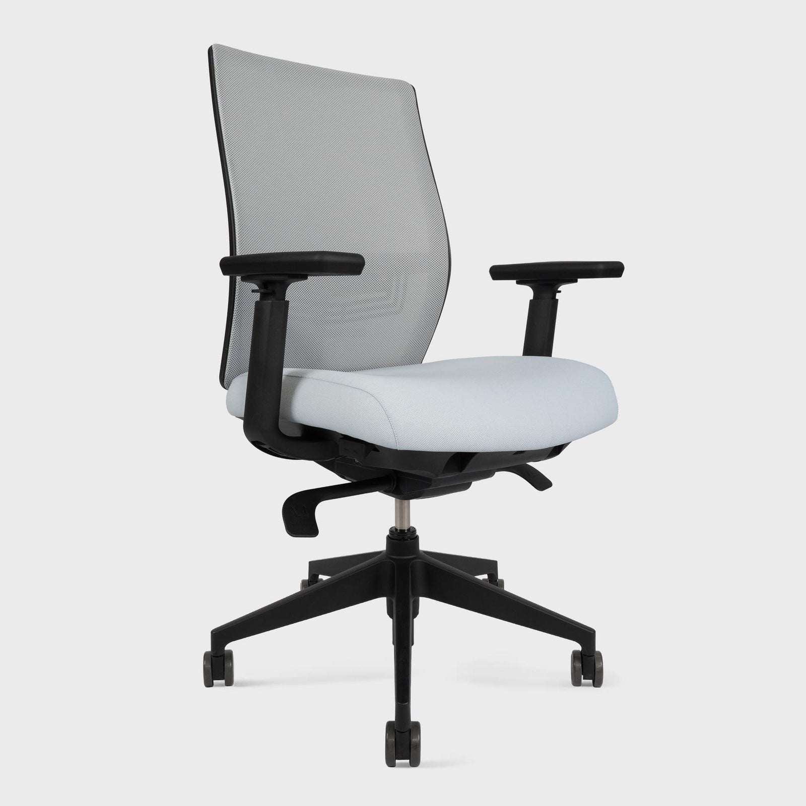 Side view of Aloha Office chair in Blue colour