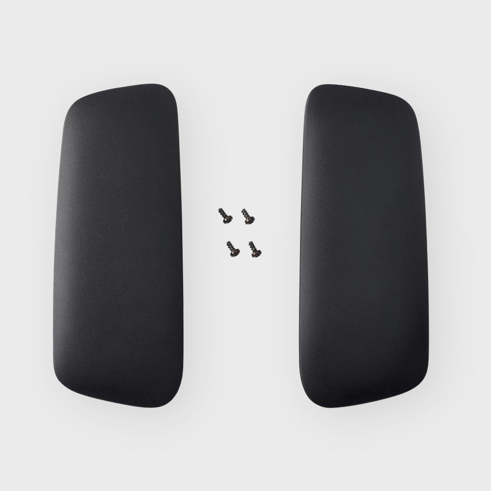 Side view of Fern Armcaps in Black colour