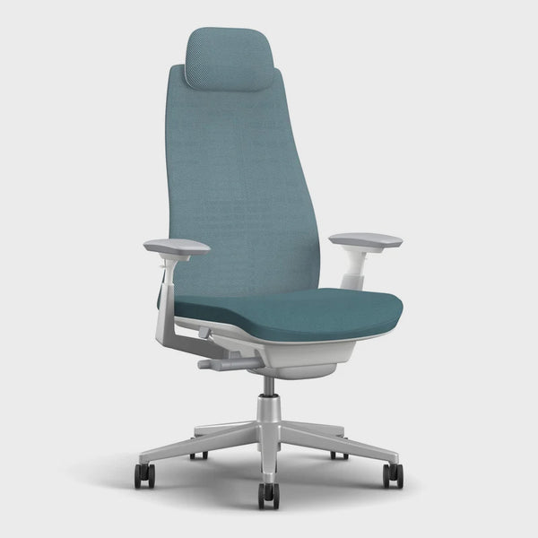 Side view of Fern Executive chair Blue